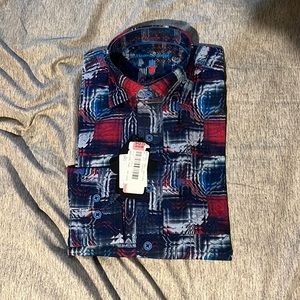 Long sleeve Visconti black button up